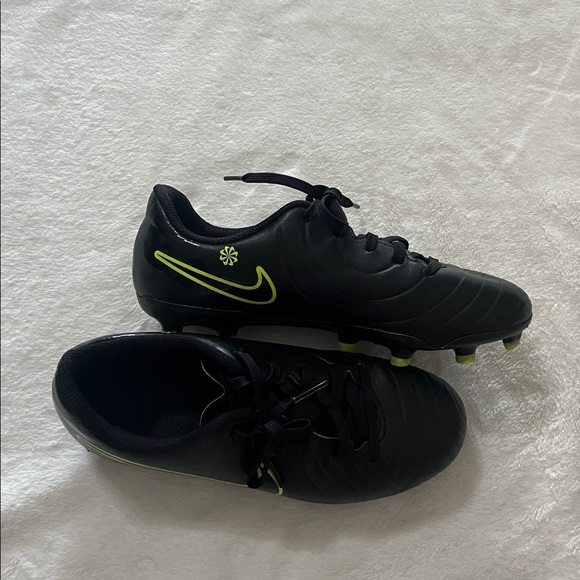 Nike Other - Nike Black Cleats with Neon Green Details